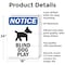 Signmission Blind Dog At Play, 18 in W x Rectangle, Aluminum OS-2PACK-NS-A-1824-V-10367 - alternate 6
